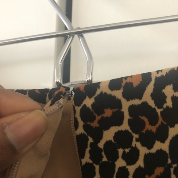 JCrew Factory Leopard pleated midi skirt. - Picture 4 of 10
